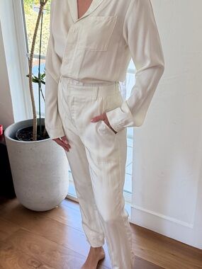 LBLC the label Soft White Jumpsuit